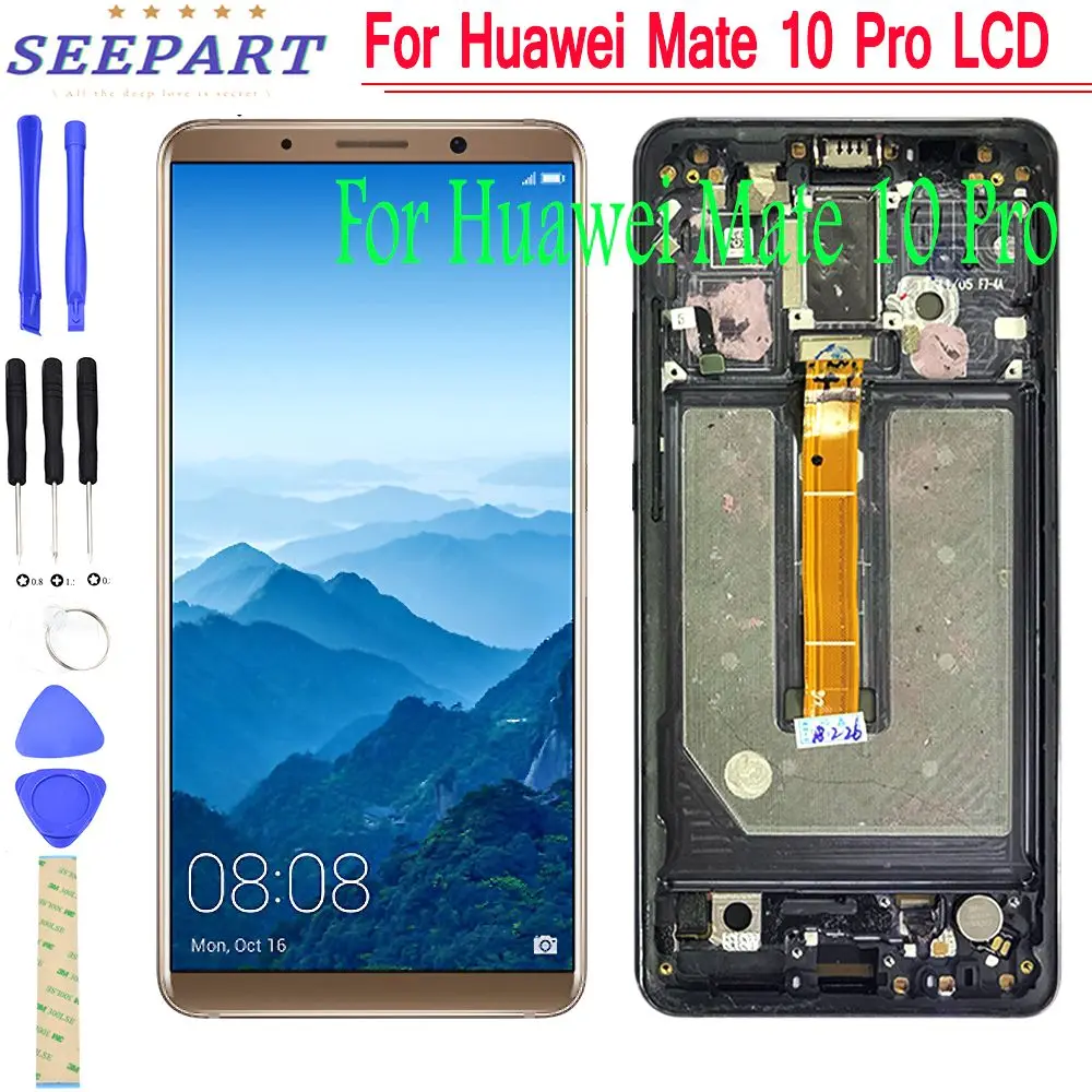 100% протестированный ЖК-дисплей для Huawei Mate 10 Pro LCD MATE Mate10 сенсорная панель стекло