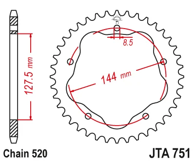 520 мотоциклетные задние звездочки для Ducati 748 S R SP Biposto 916 Strada Biposto SPS 800 стриттер монстр