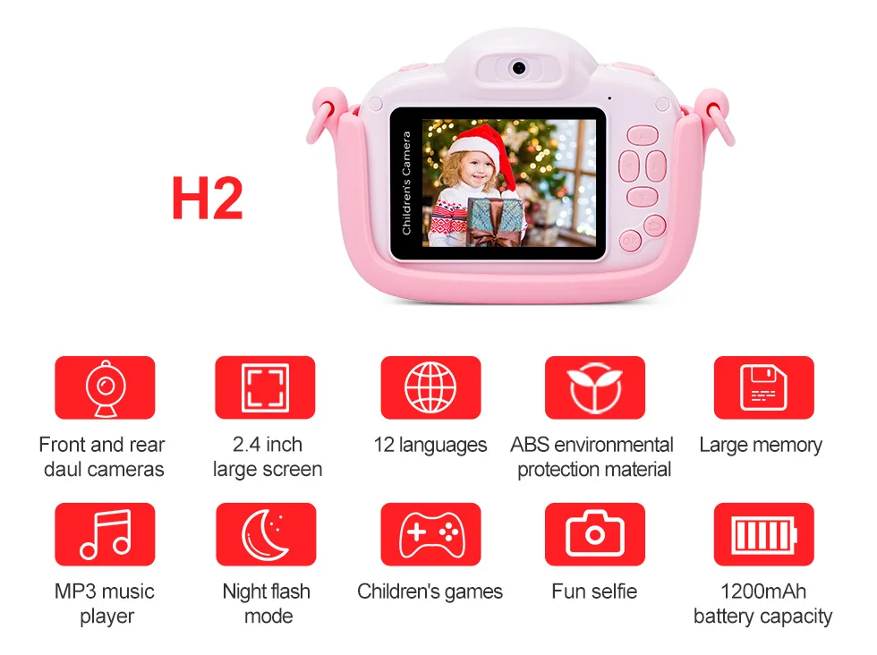 Minibear Children Camera For Kids Digital Camera For Children 1080P HD Video Camera Toy For Children Birthday Gift For Girl Boys