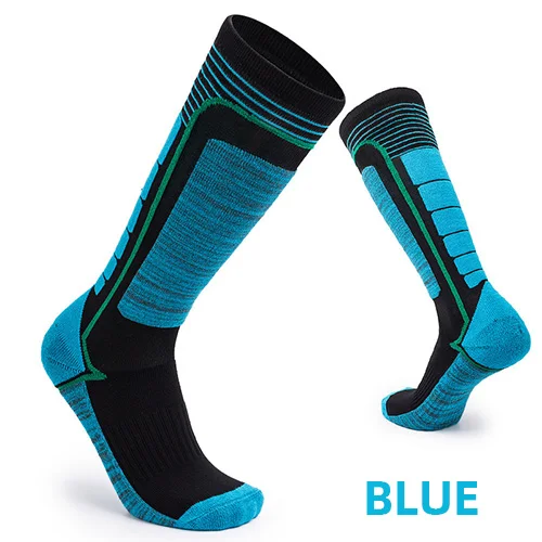 Blue Cycling Socks Victgoal, зимние носки для велоспорта, мужские спортивные носки для катания на лыжах, термальные чулки, Unix, теплые термоноски, толстые хлопковые носки с подогревом для бега - Цвет: Blue Cycling Socks