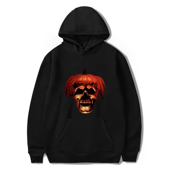 

High Quality Happy Halloween Hoodies White thriller Funny Sweatshirts Men/Women Fashion Harajuku Style Halloween Streetwear Pull