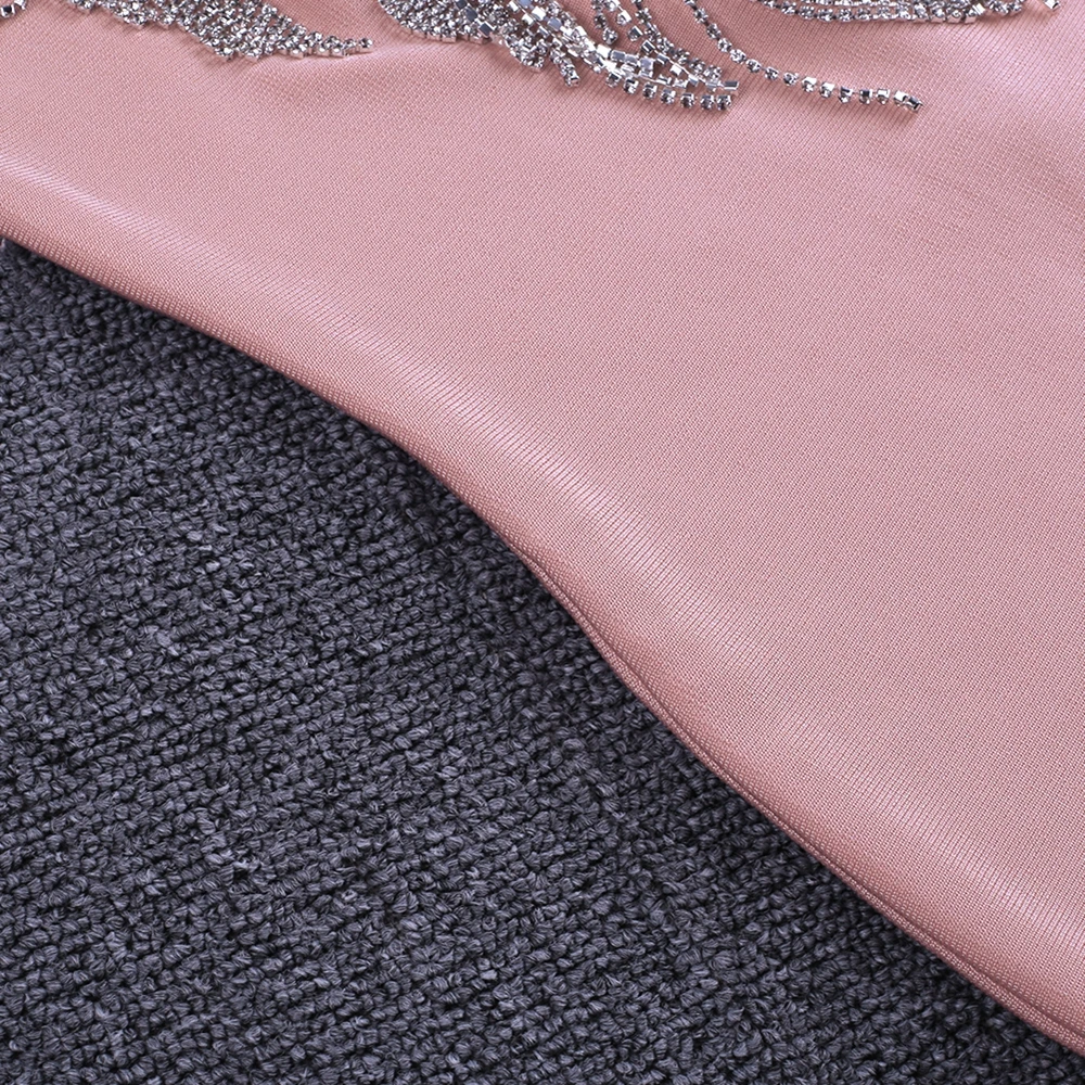 Ocstrade розовый ремешками на щиколотке для ночного клуба, без рукавов, мини Ленточки Бандажное платье H0233-Pink