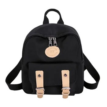 

Maison Fabre School Backpack female Shoulder bag backpacks for girls teenagers Solid Color Short Leather Retro G0729#10