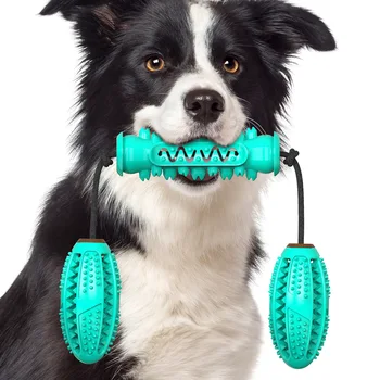 

Dog Chew Toys Pet Toothbrush Teeth Cleaning Toy Interactive Push Ball Elastic Ropes Dog Chewing Playing IQ Treat Toys Supplies