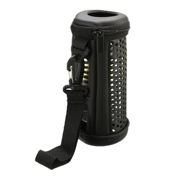 

For JBL Flip 4 Bluetooth Speaker Portable EVA Storage Bag Hollow Carved Speaker Case Cover PU Leather Outdoor Travel Storage