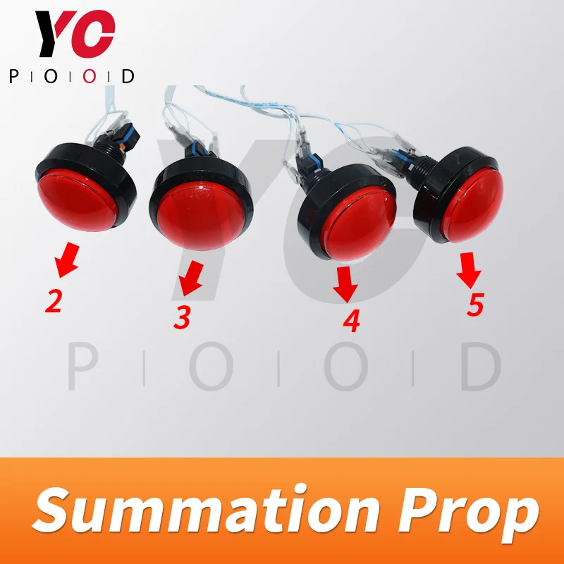 YOPOOD Summation Prop Real Life Escape Room нажмите на кнопки, которые являются несколькими для общего количества приключений игры