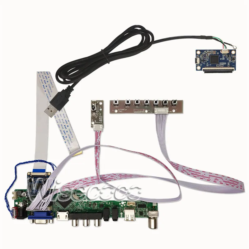 Wisecoco 15,6 дюймов емкостный сенсорный экран 1366x768 TFT ЖК-дисплей светодиодный ноутбук панель HDMI LVDS EDP 30 Pin VGA AV