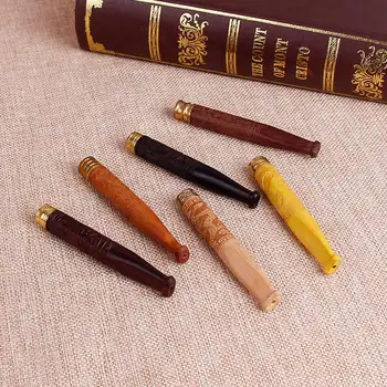 

Wood Pipe Bit Straight Filter Cigarette Holder Filters Gadgets for Men Gift Smoking Pipe Bit Straight Filter Wooden Smoke