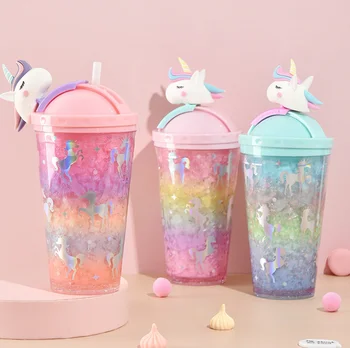 

Baby Learning Drinking Tritan Bebe 350ml Cup with Strap Baby Feeding Water Drink Leak Proof Bottle with Straw