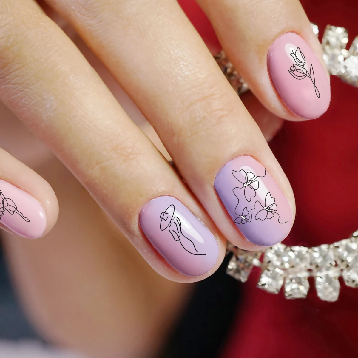 Beautybigbang пластины для стемпинга ногтей художественные Геометрические линии оленя изображение лица стиль Прямоугольные шаблонные штампы для ногтей пластины XL-087