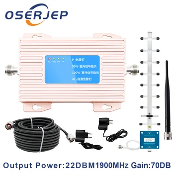 

ALC Gain 70dB (LTE Band 2) PCS 1900mhz Mobile Signal Amplifier PCS 1900 Cellular Cell Phone Signal Repeater Yagi Antenna
