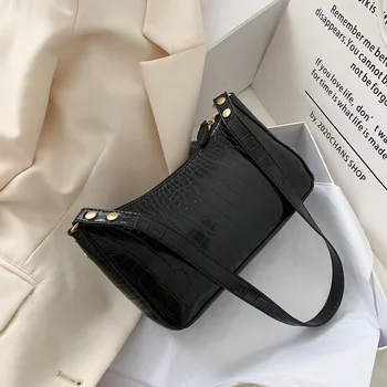 

Crocodile pattern bag 2020 new popular net red French niche design underarm bag shoulder bag bag ladies hand bags