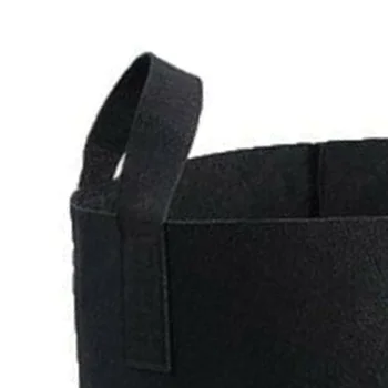 

5PCS Fabric Raised Garden Bed Plant Flower Grow Bag Vegetable Planting Pough Prevents Roots From Circling Flower Bags