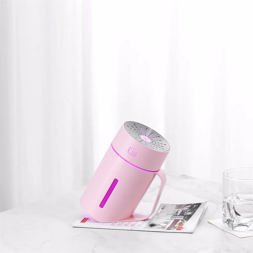 Новинка, портативный USB мини домашний увлажнитель в форме чашки, диффузор воздуха, ароматический очиститель тумана