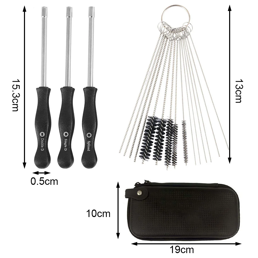 Adjusting Tool Motor Carburetor Screwdriver Set Handle Parts Storage Box Professional Auto Cleaning Brush Repair Kit