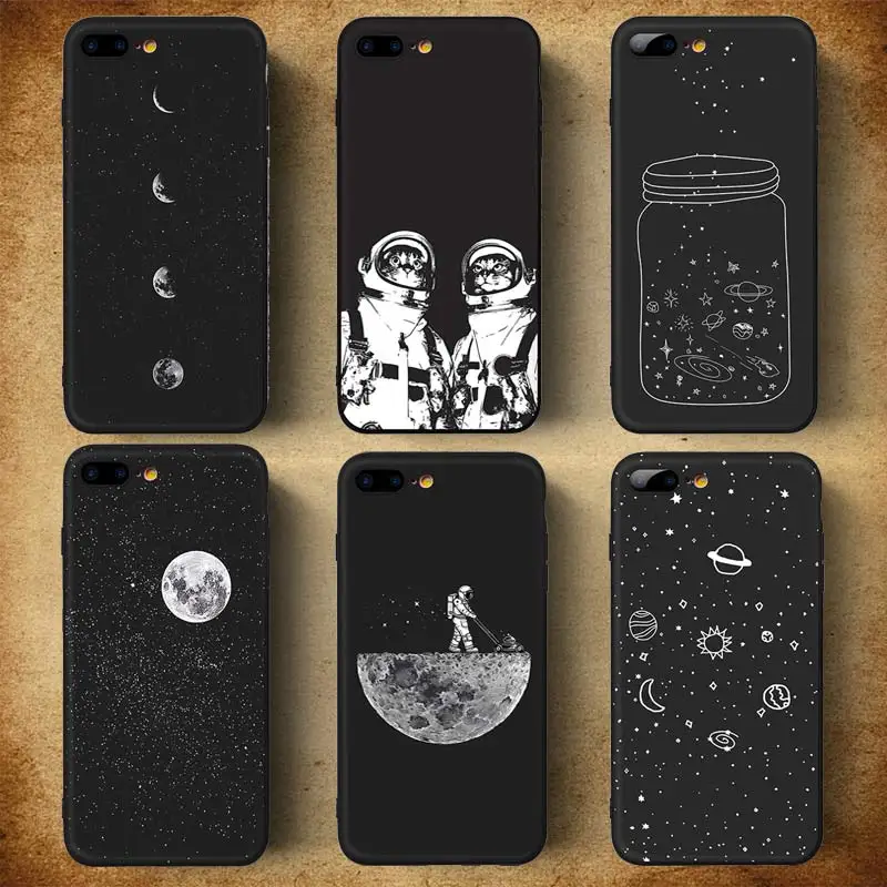 

Ultra Slim Painted Space Moon Matte Soft TPU Phone Case for Samsung Galaxy A10 A10s A20 A20s A30 A30s A40 A50 A50sA70 A3 A5 A6