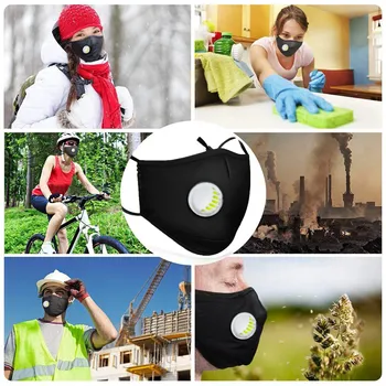 

Reusable Dustproof Mask,dust Mask Pm2.5 Windproof Foggy Haze Pollution Respirato Breathable Masque Health Care Maska Mascarillas