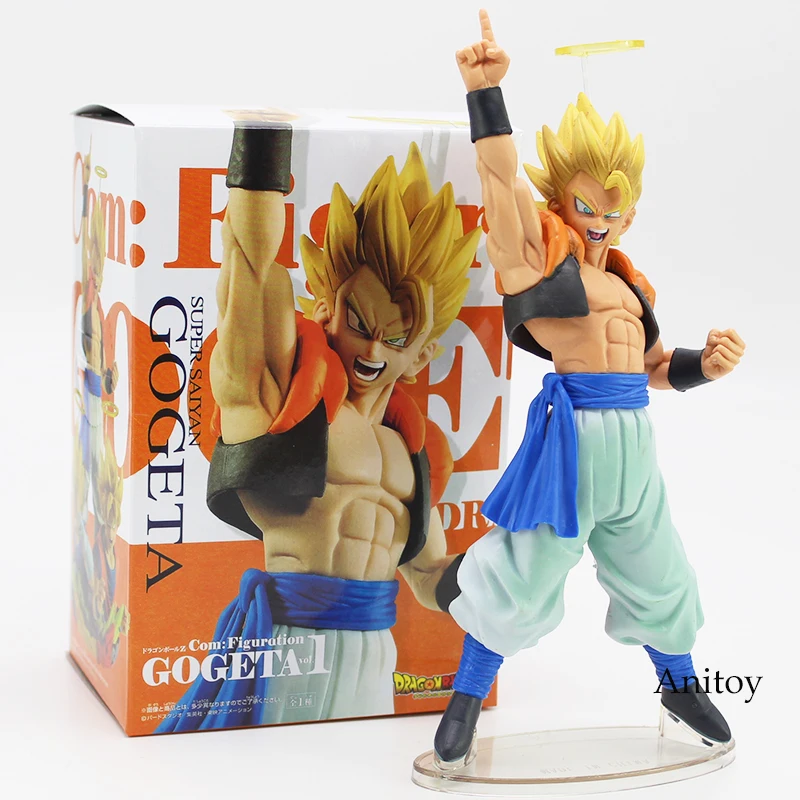 Dragon Ball Z Gogeta Super Saiyan Com figuation Gogeta vol.1 ПВХ фигурка Коллекционная модель игрушки 21 см - Цвет: with colorful box