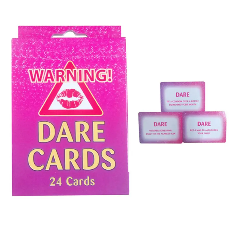 24pcs Hen Party Girl Out Night Gathering Games Bachelorette Gathering Dare Card Adult Sex Stag Party Games Supplies HW85 (1)