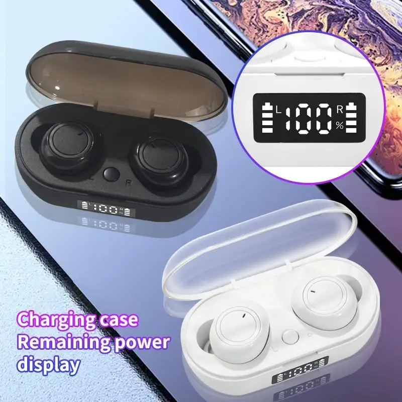 TW19 TWS Jerry Solution Bluetooth earphone 5 0 Digital Display Touch Bluetooth Headset audifonos bluetooth earbuds fone de ouvid