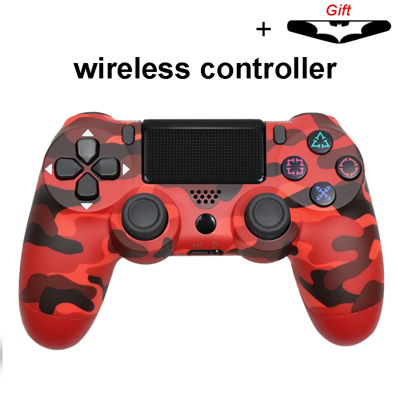 Bluetooth беспроводной джойстик для PS4 контроллер подходит для mando ps4 консоль для Playstation Dualshock 4 геймпад для PS3 - Цвет: wireless Camo red