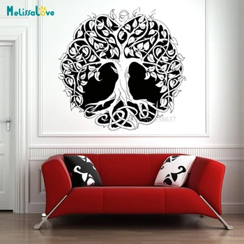 

New Style Family Tree Of Life Vinyl Wall Decal Nature Garden Home Decor Wall Stickers Art Murals Unique Gift BB190