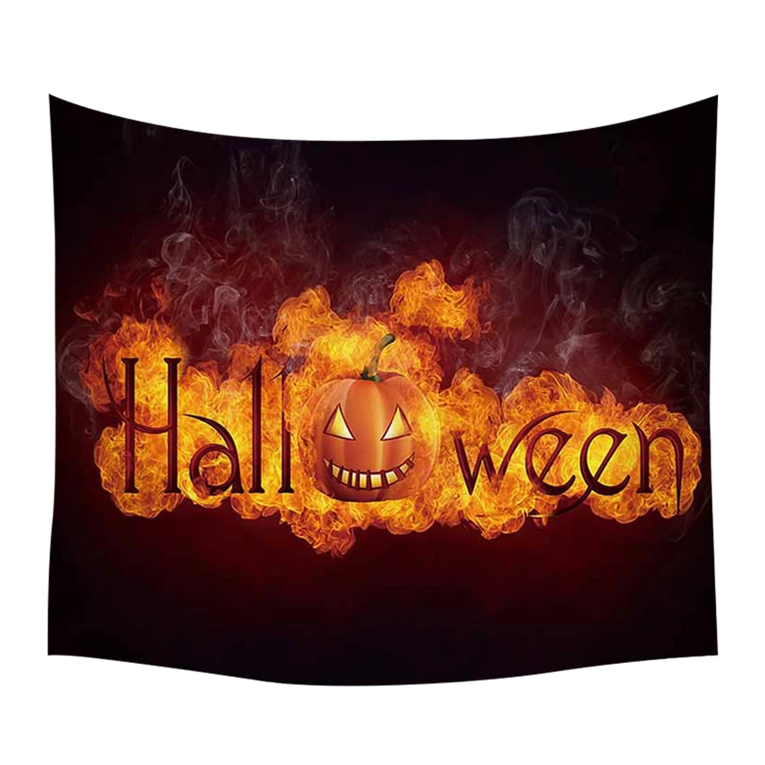 Behogar Background Table Cloth Curtain Shawl Beach Towel Blanket Wall Decoration Cloth for Halloween Theme Party 150x130cm