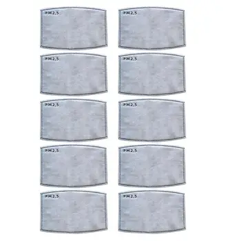 

10pcs PM2.5 Activated Carbon Filter Alternative Mask Filter Mask Insert Replacement Self Protection Accessory For Kid Adults