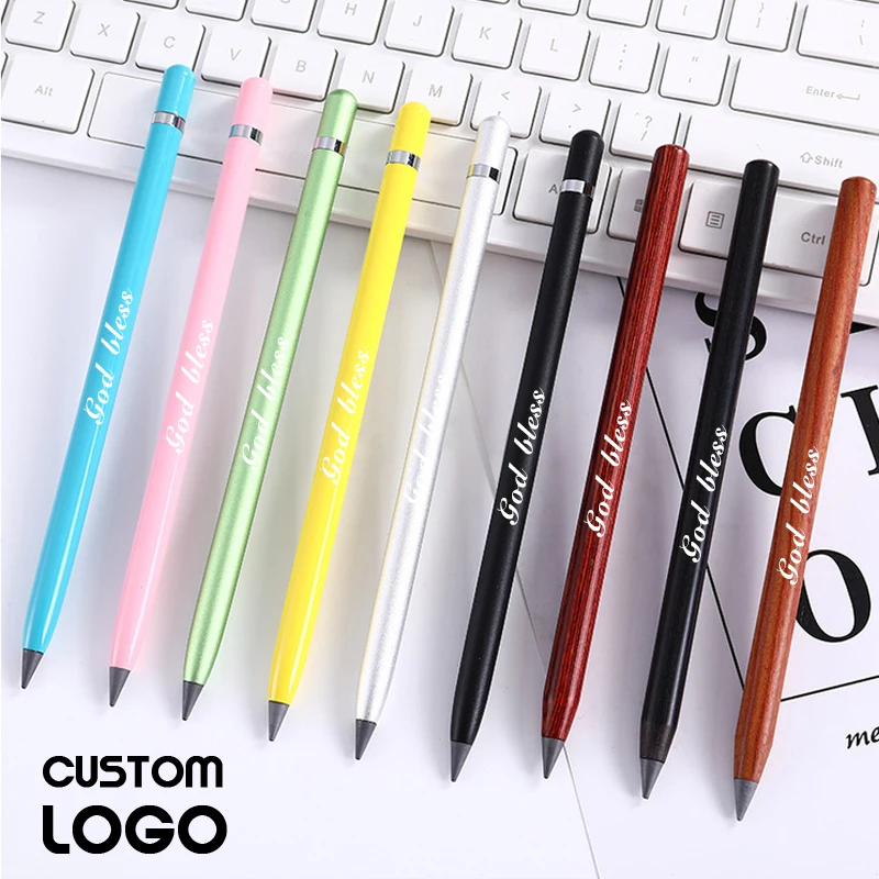 

Creative Metal Pencil Customized Personalized Eternal Pen Can Not Finish Pencil Office School Student Pen Stationery Wholesale