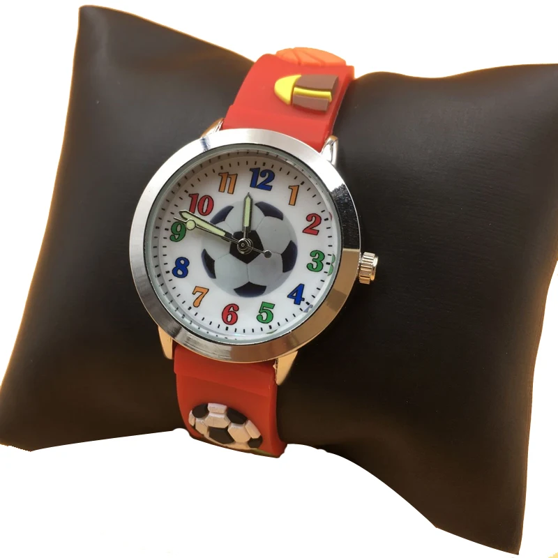 high quality free drop shipping new 2020 hot fashion kids watches jelly silicone football watch girl students wristwatches (3)