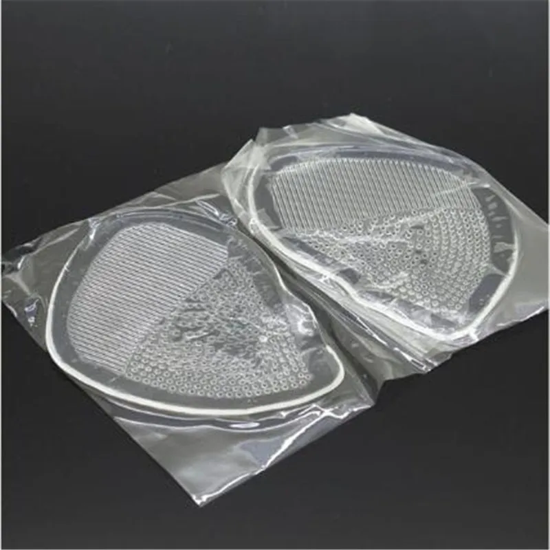 1Pair Gel Forefoot Silicone Shoe Pad Insoles High Heel Elastic Cushion silicone Orthotic Arch Support Pads Non Slip Inserts shoe insoles