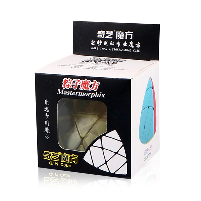 QiYi прозрачный Mastermorphix 3x3 куб скорость для магической головоломки Нео Куб антистресс Cubo Magico детские образовательные игрушки - Цвет: Zongzi-T