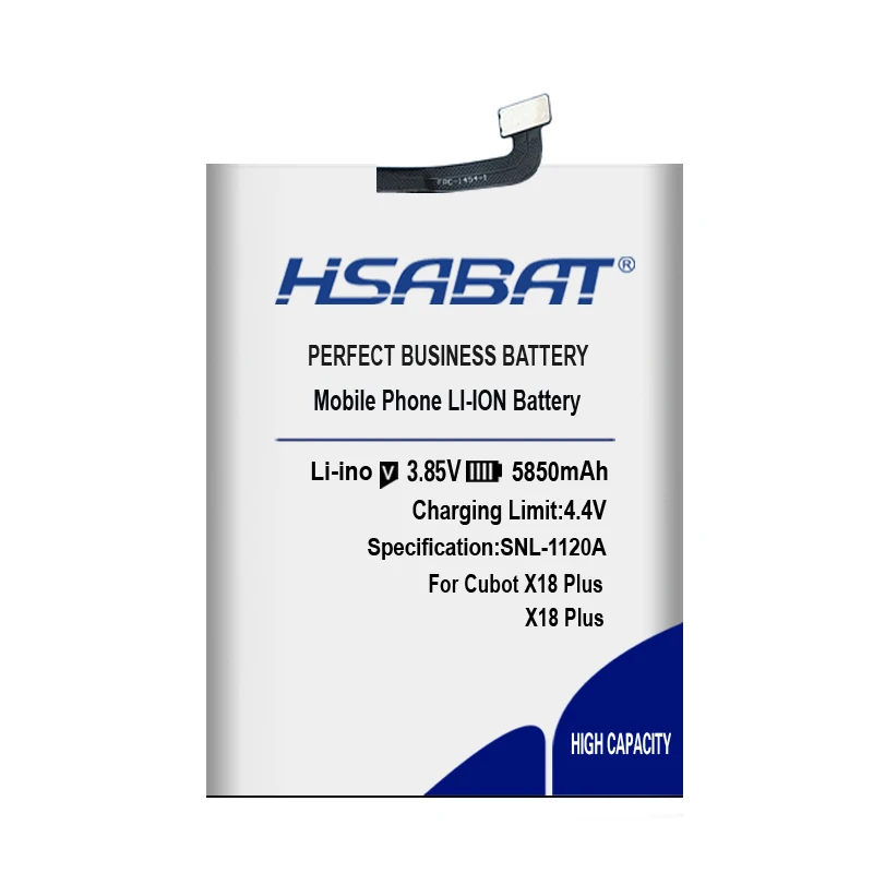 HSABAT аккумулятор 5850 мАч для Cubot x18 plus/Cubot X19/Cubot P20, высококачественный аккумулятор для сотового телефона
