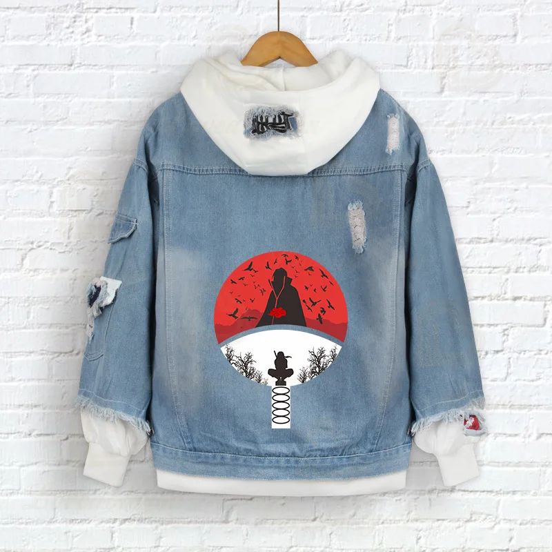 Anime Akatsuki Denim Jacket Kakashi 