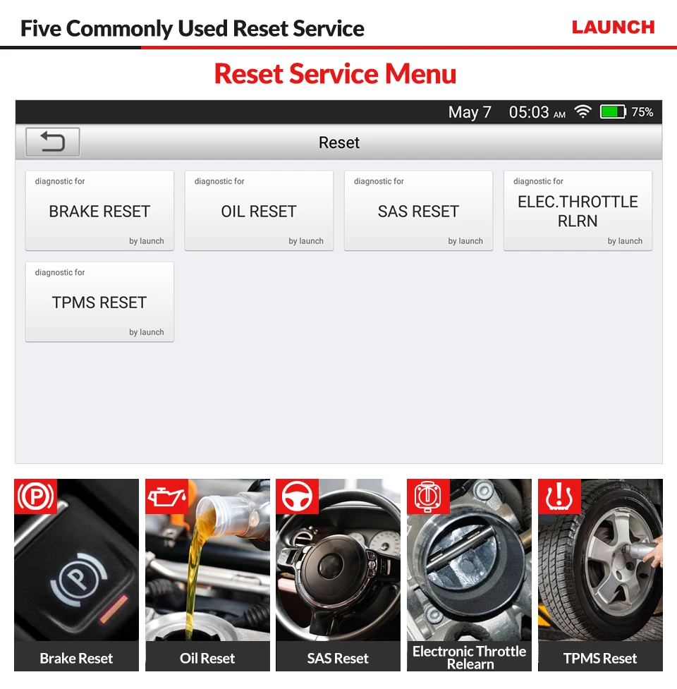 Launch X431 CRP129E OBD2 автомобильный сканер двигателя ABS SRS на авто диагностический