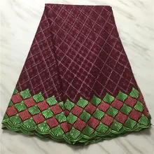 5 лет швейцарская кружевная ткань Тяжелая вышитая бисером африканская кружевная ткань хлопковое кружево «швейцарская вуаль» в швейцарском стиле PL101405