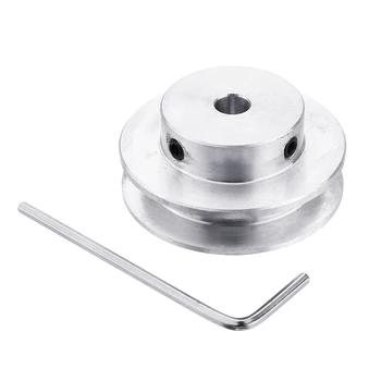 

1pc Aluminum Alloy 40mm Single Groove Pulley 4-12mm Fixed Bore Pulley Wheel for Motor Shaft 6mm Belt New