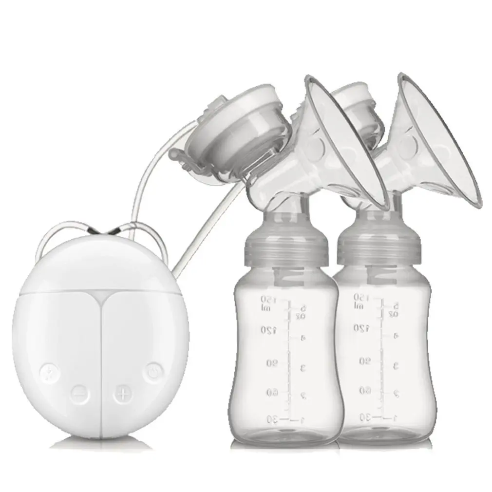

Double Electric Breast Pump With Milk Bottle Infant USB BPA free Powerful Breast Pumps Baby Breast Feeding
