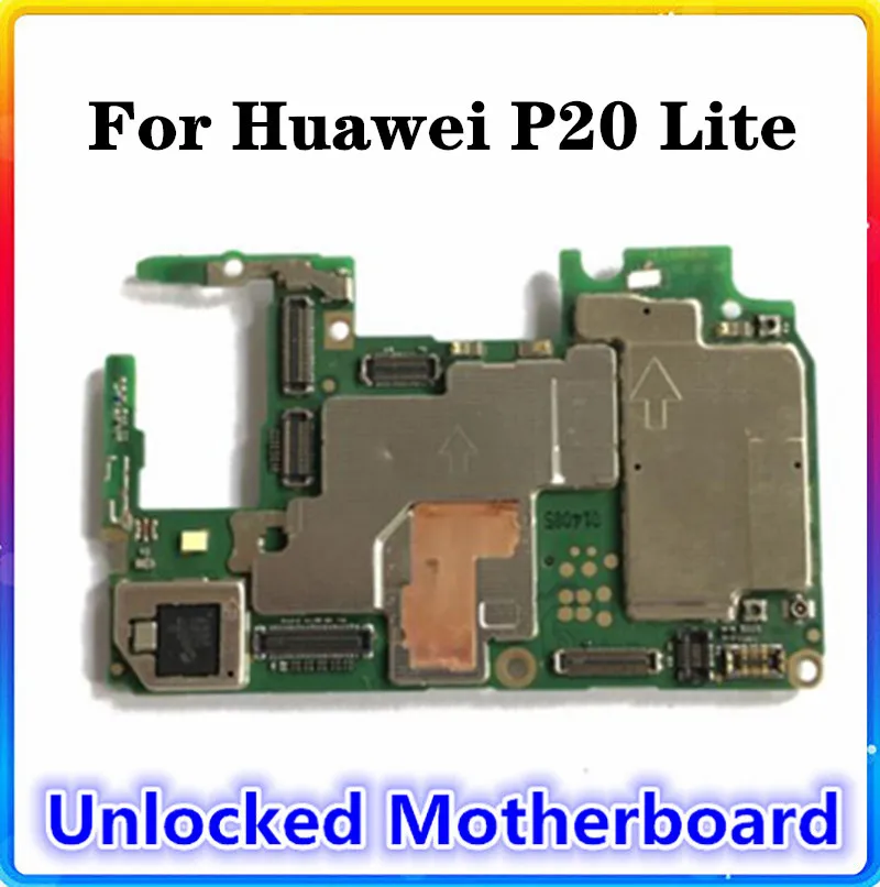Оригинальная материнская плата с чипом для HUAWEI P20 LITE 100% Clean 64 ГБ 128 ROM 4 Гб RAM ОС