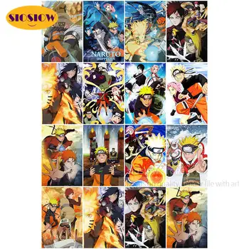 

Japanese Anime 5D DIY Diamond Painting Naruto Figure Full Square Set Daimond Crystal Mosaic Embroidery Birthday Gifts Decor Room