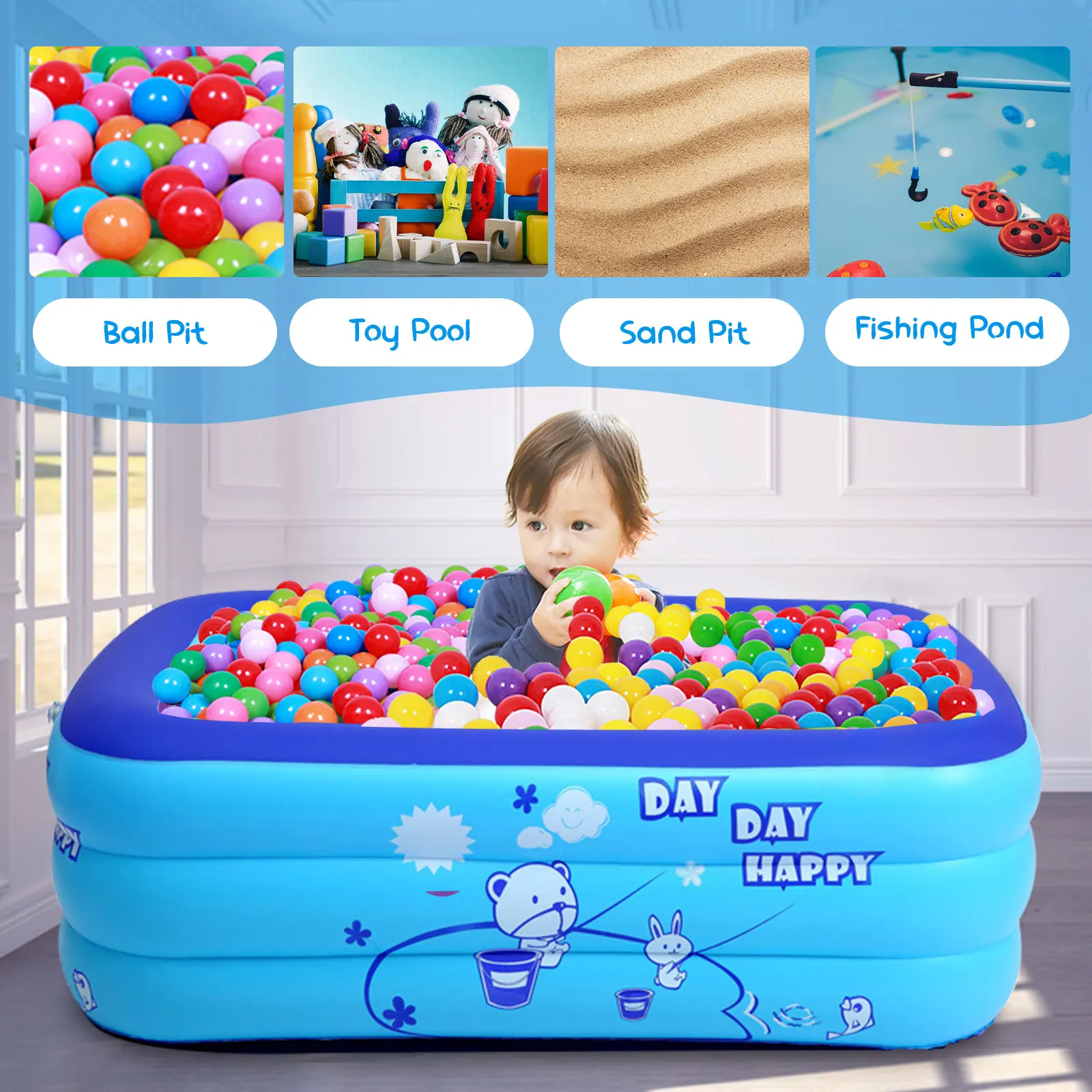 Inflatable Swimming Pool For Family Kids