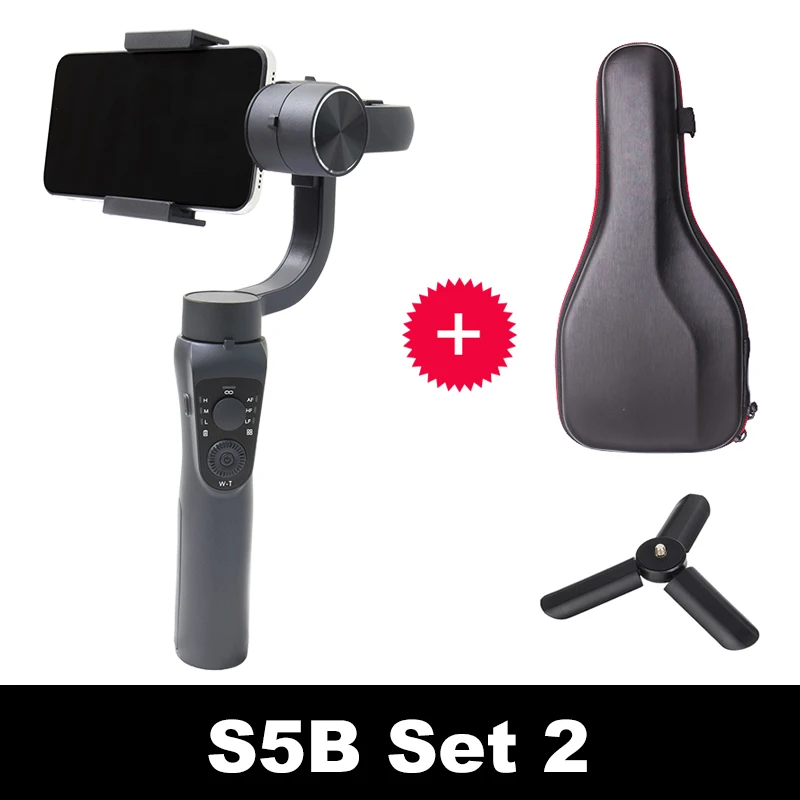 KEELEAD шарнирный стабилизатор для камеры GoPro S5B 3-осевой портативный монопод для w/фокус Pull& Zoom для iPhone Xs Xr X 8 Plus 7 samsung экшн Камера - Цвет: Set 2