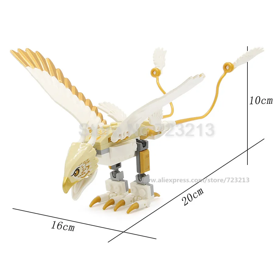 Один Арагог Фантастические звери Occamy thestral Thunderbird basilisk Erumpent Hugarian Horntail строительные блоки кирпичи игрушки - Цвет: Thunderbird