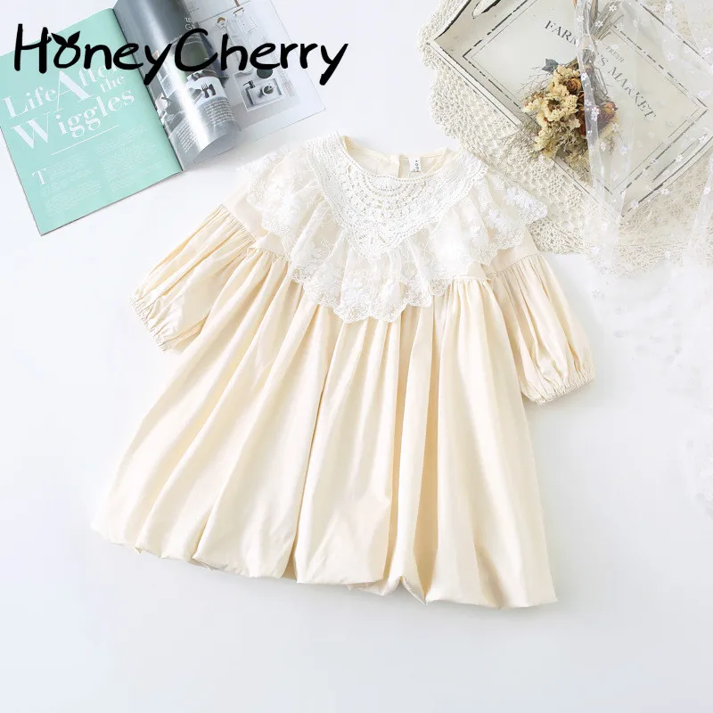 Детское платье HoneyCherry Новое весеннее Пышное Платье для девочек принцессы на день