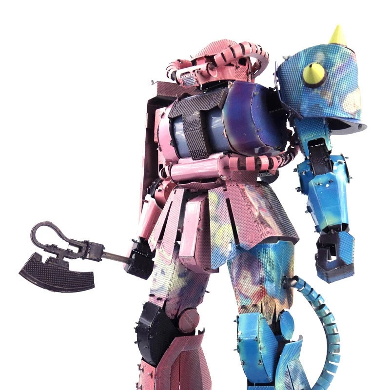Чистый металл 3D Трехмерная головоломка до mecha сборочная модель MS-06ZAKUII Zhagu
