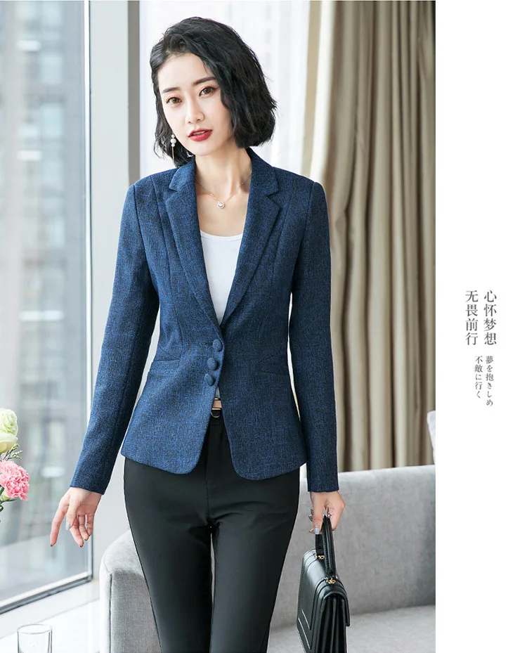 Spring And Autumn New Style Korean-style Short Slim Fit Small Suit Women's Versatile Graceful Long Sleeve Wear Jacket