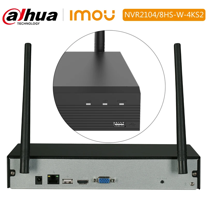Сетевой видеорегистратор Dahua Imou 4K беспроводной сетевой 4 канала/8 каналов прочный