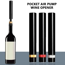 

1 PC Portable Air Pressure Wine Opener Lipstick Style Pump Bottle Opener Cork Remover Corkscrew Screw Out Tool With Foil Cutter