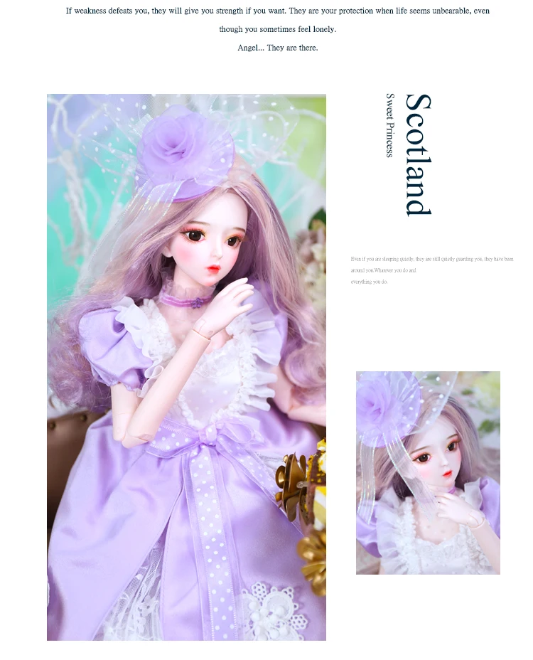 Dream Series 1/3 BJD 62 см девушка Кукла тело, в том числе с официальным макияжем ручной нарисованный макияж и волосы глаза одежда ледяной DBS SD