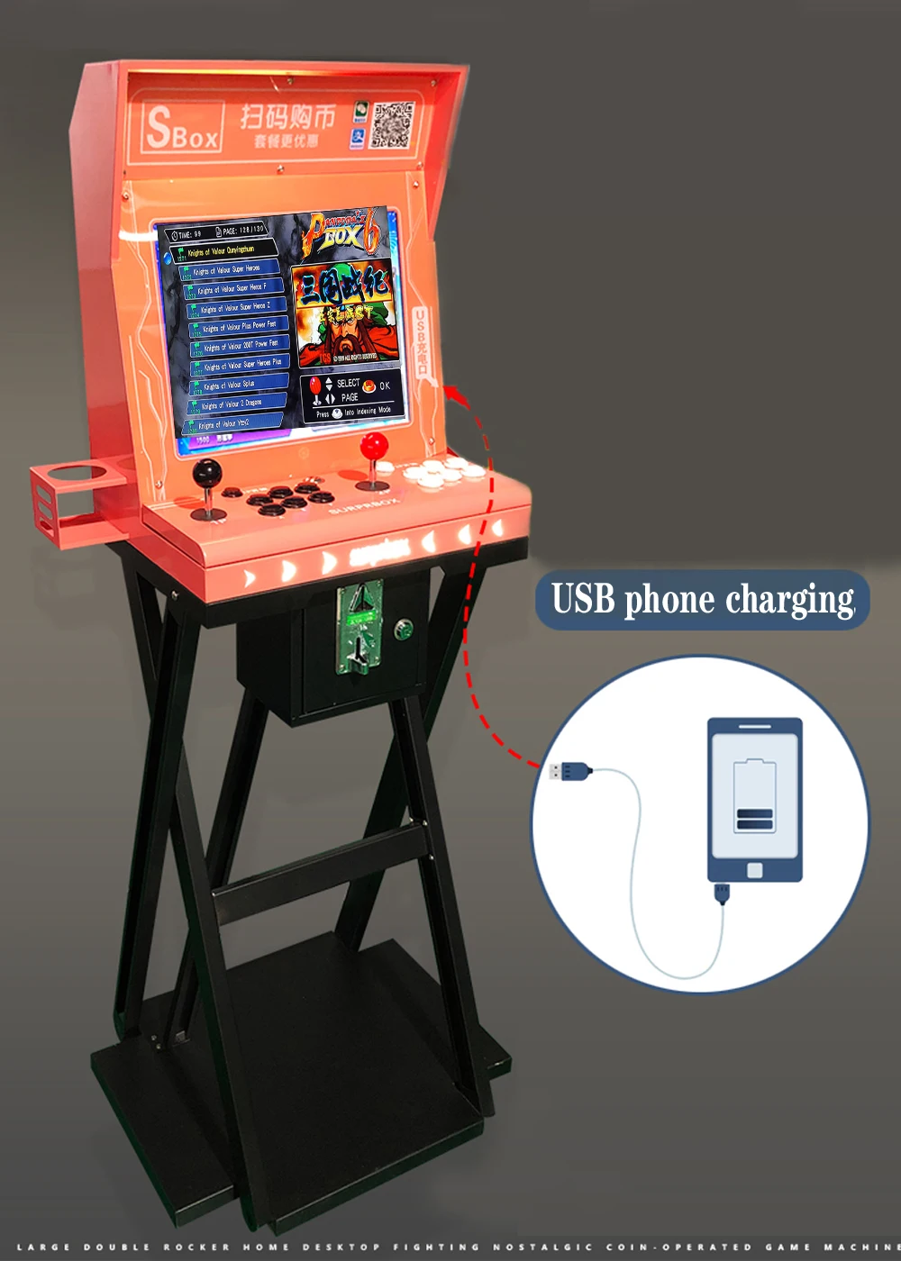1" lcd аркадный джойстик консоль 1300 в 1 игры с печатной платой